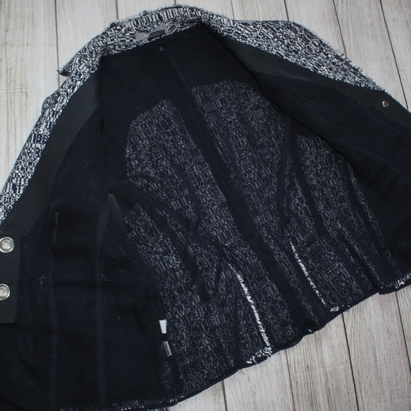 ANN TAYLOR Size 2 Blue & White Suit Blazer Jacket - Picture 8 of 8